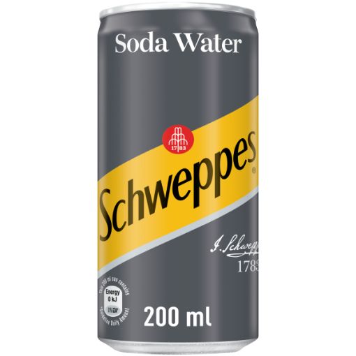 SCHWEPPES SODA WATER CAN 200ML
