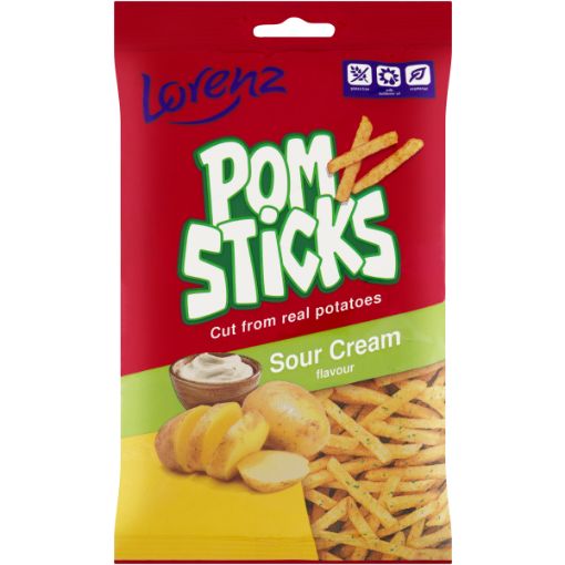 LORENZ POMSTICKS SOUR CREAM 85G
