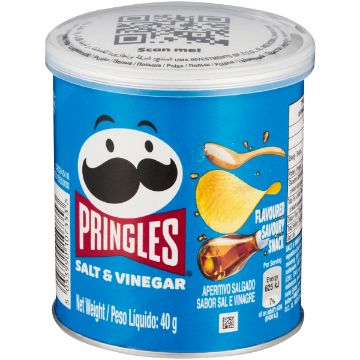PRINGLES POTATO CHIPS SALT&VINEGAR 40G