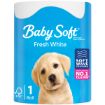 BABY SOFT TOILET PAPER WHITE 2PLY