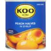 KOO CH GRADE PEACH HALVES 825G