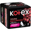 KOTEX PADS YOUNG MAXI  SUPER+WINGS
