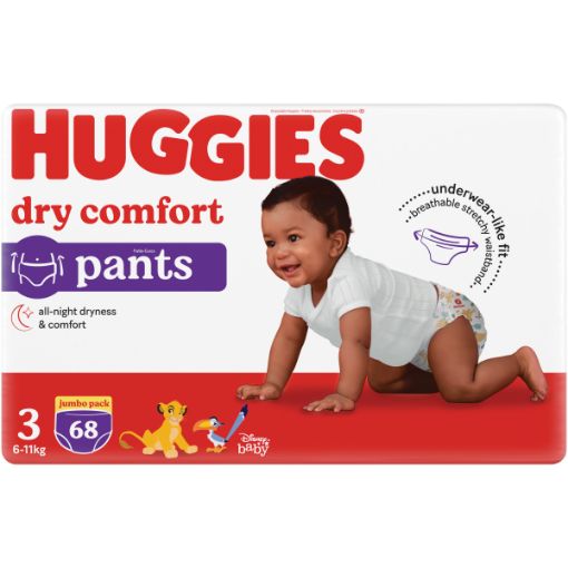 HUGGIES DISPOSABLE PANTS UNI SZ3 JU