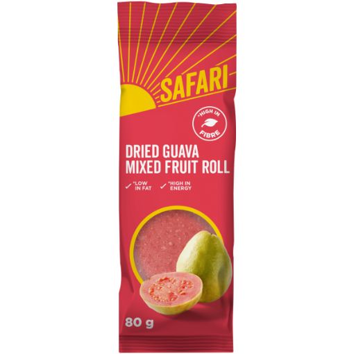 SAFARI FRUIT ROLL GUAVA 80G