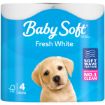 BABY SOFT T/PAPER WHITE 2PLY