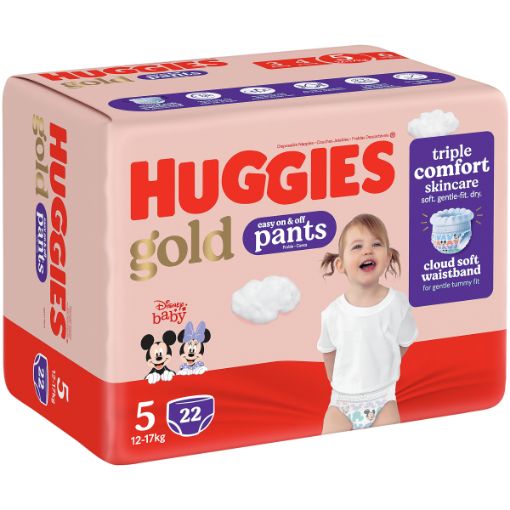 HUGGIES DIAPERS GOLD PANTS CP S5