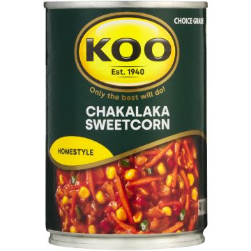 KOO CHAKALAKA WTH SWEETCORN 410G