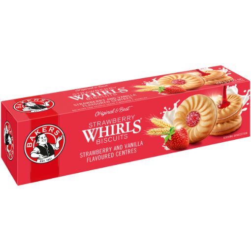 BAKERS WHIRLS STRAWBERRY 200G