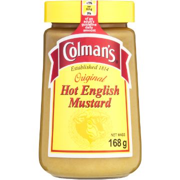 COLMAN`S HOT ENGLISH MUSTARD 168G
