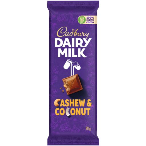 CADBURY SLAB CASHEW&COCONUT 80G