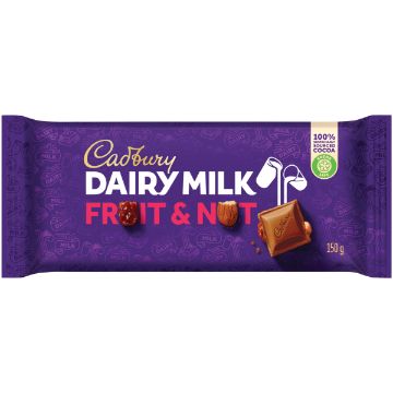 CADBURY SLAB FRUIT&NUT 150G