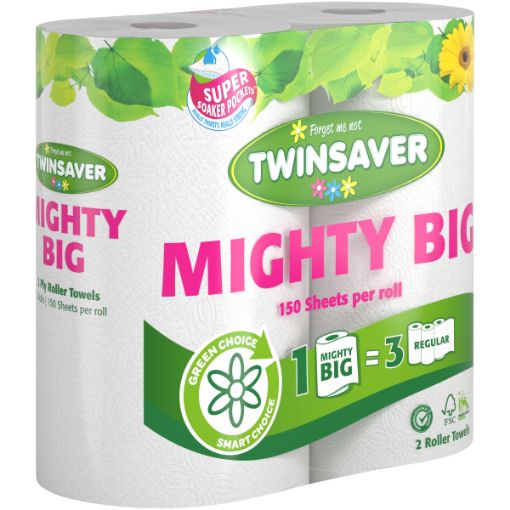 TWINSAVER MIGHTY BIG ROLLER TOWELS