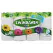TWINSAVER TOILET ROLL 1PLY WHT 500SH