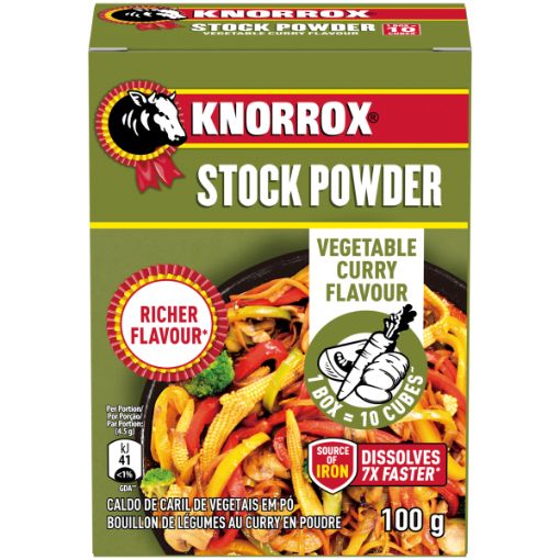 KNORROX POWDER VEGETABLE CURRY 100G