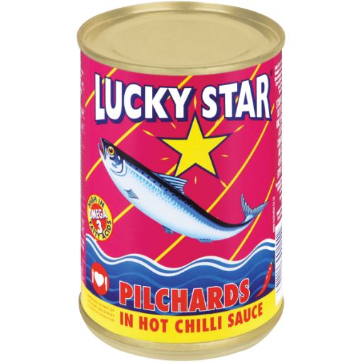 LUCKY STAR PILCHARDS IN CHILLI 400G