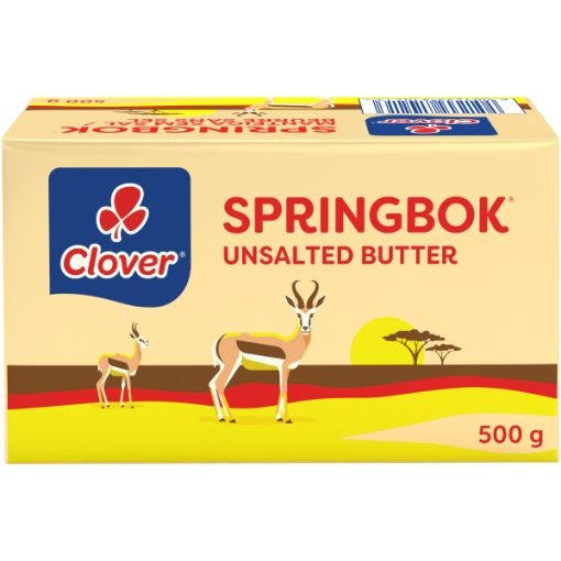 SPRINGBOK BUTTER UNSALTED 500G
