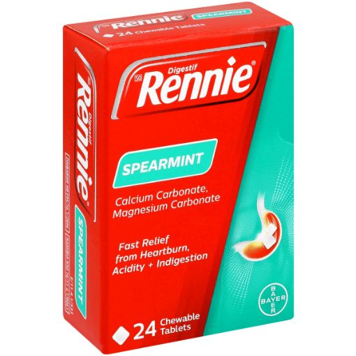 RENNIE ANTACIDS ANTACID TABS SPEARMINT