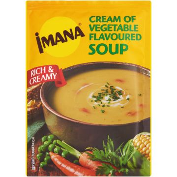 IMANA PACKET SOUP CREAM OF VEG 50G