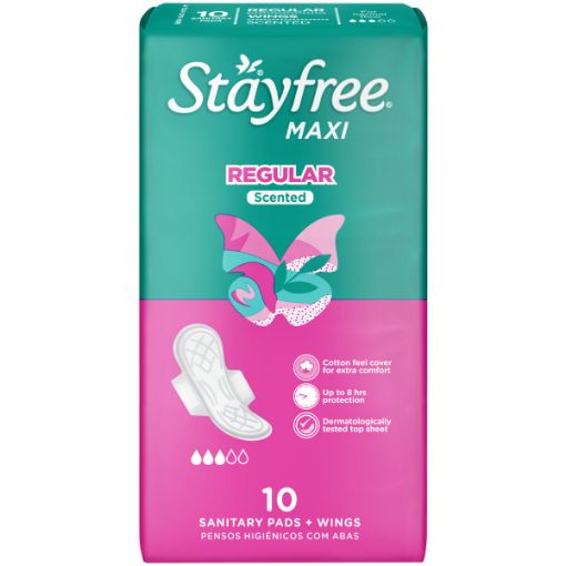 STAYFREE PADS MAXI THICK WINGS SCENTED