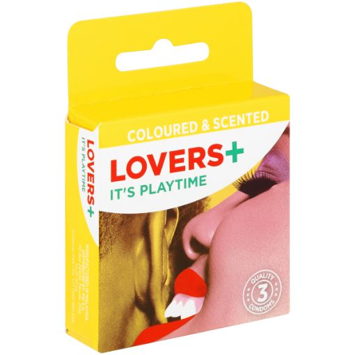 LOVERS PLUS MALE CONDOMS COLOR&FLAV
