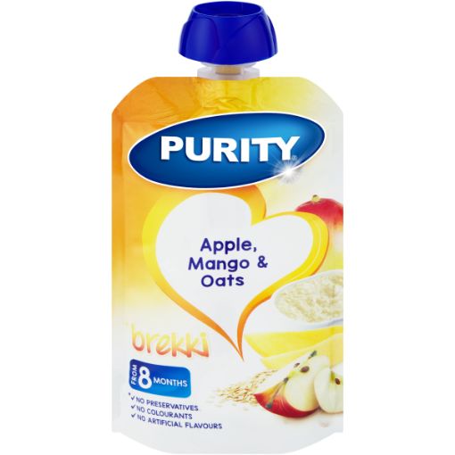 PURITY PUREED APPLE&MANGO W/OATS 110ML
