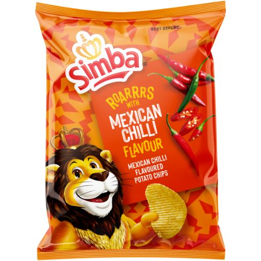SIMBA CHIPS MEXICAN CHILLI 120G