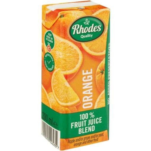 RHODES 100% FRUIT JCE BLND ORANGE 200ML