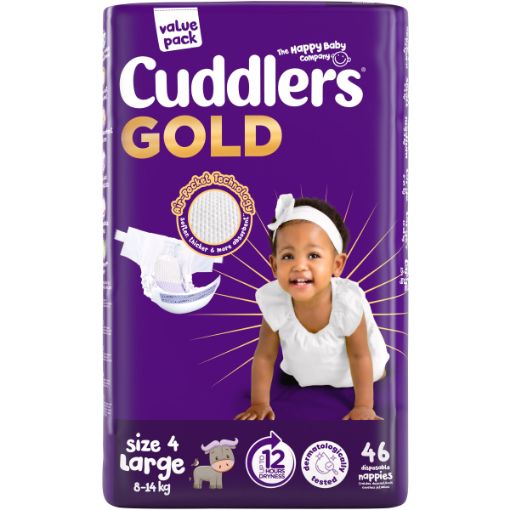 CUDDLERS GOLD DIAPERS VP S4 46EA