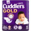 CUDDLERS GOLD GOLD DIAPERS VP NEWBORN S2 66EA