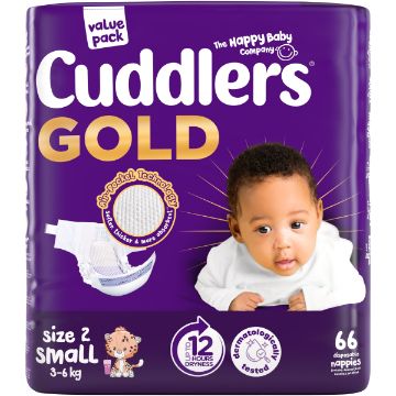CUDDLERS GOLD GOLD DIAPERS VP NEWBORN S2 66EA