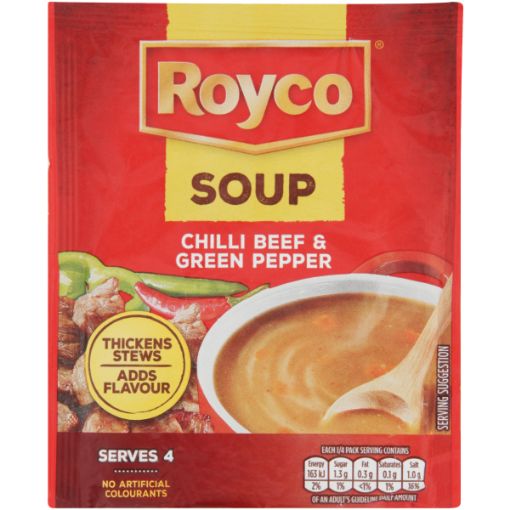 ROYCO SOUP CHILLI BEEF&GREEN PEPPER 45G