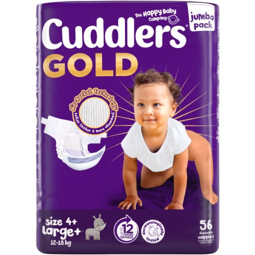 CUDDLERS GOLD DIAPERS JP S4+