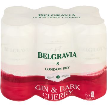 BELGRAVIA GIN&DRK CHR S/COOLER CAN 440ML x 6