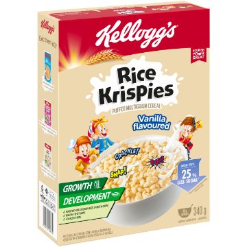 KELLOGG`S RICE KRISPIES VANILLA 340G