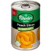 RHODES PEACH SLICES JUICE 410G