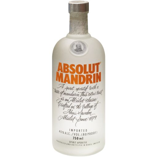 ABSOLUT MANDARIN VODKA 750ML