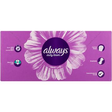 ALWAYS PADS PANTY LINERS NORMAL SCENTED