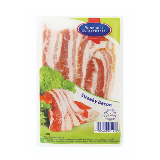 WINDHOEK STREAKY BACON 150G