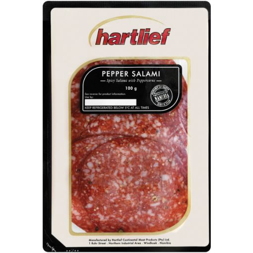 HARTLIEF PEPPER SALAMI 100G