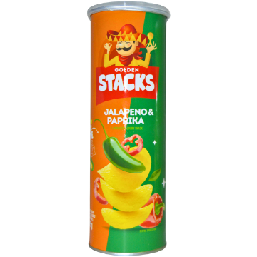 GOLDEN STACKS  PAPRIKA & JALAPENO  1 x 95G