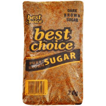 BEST CHOICE DARK BROWN SUGAR  1 x 2KG