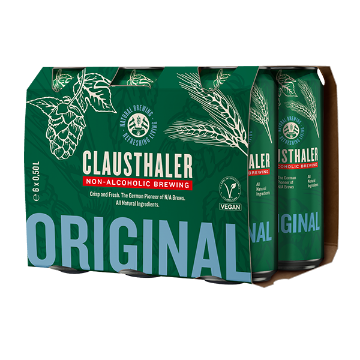 CLAUSTHALER ALCOHOL FREE BEER  6 x 500ML x 6