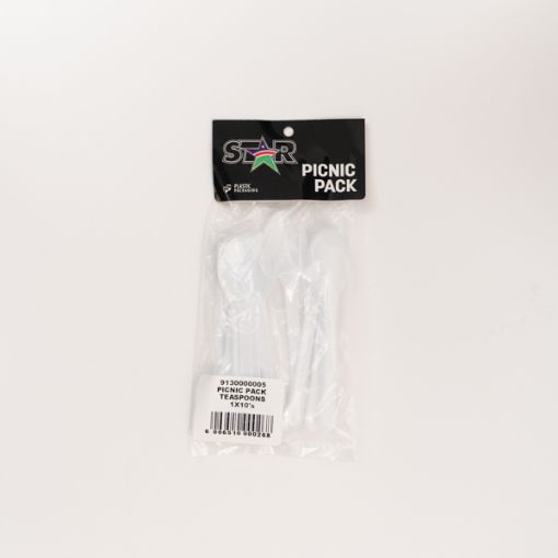 STAR PICNIC PACK CUTLERY TEASPOONS  1 x 10`S