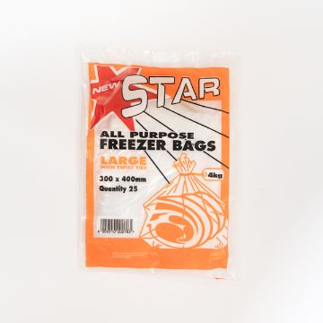 STAR FREEZER BAGS LARGE  1 x 25`S